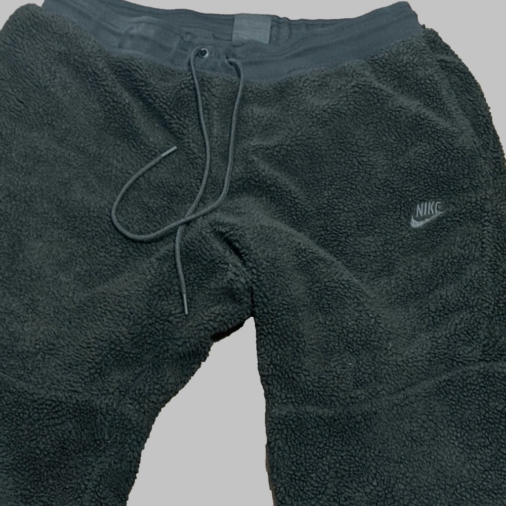 Nike Jogger Tech Icon Sherpa Fleece Men's Pants Black AQ2769-010 Size XXL - Picture 3 of 16